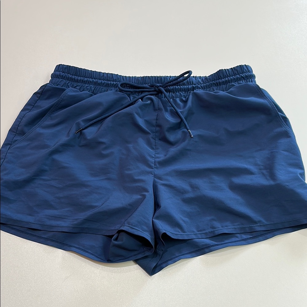 Time and Tru Blue Athletic Shorts Lightweight Comfort